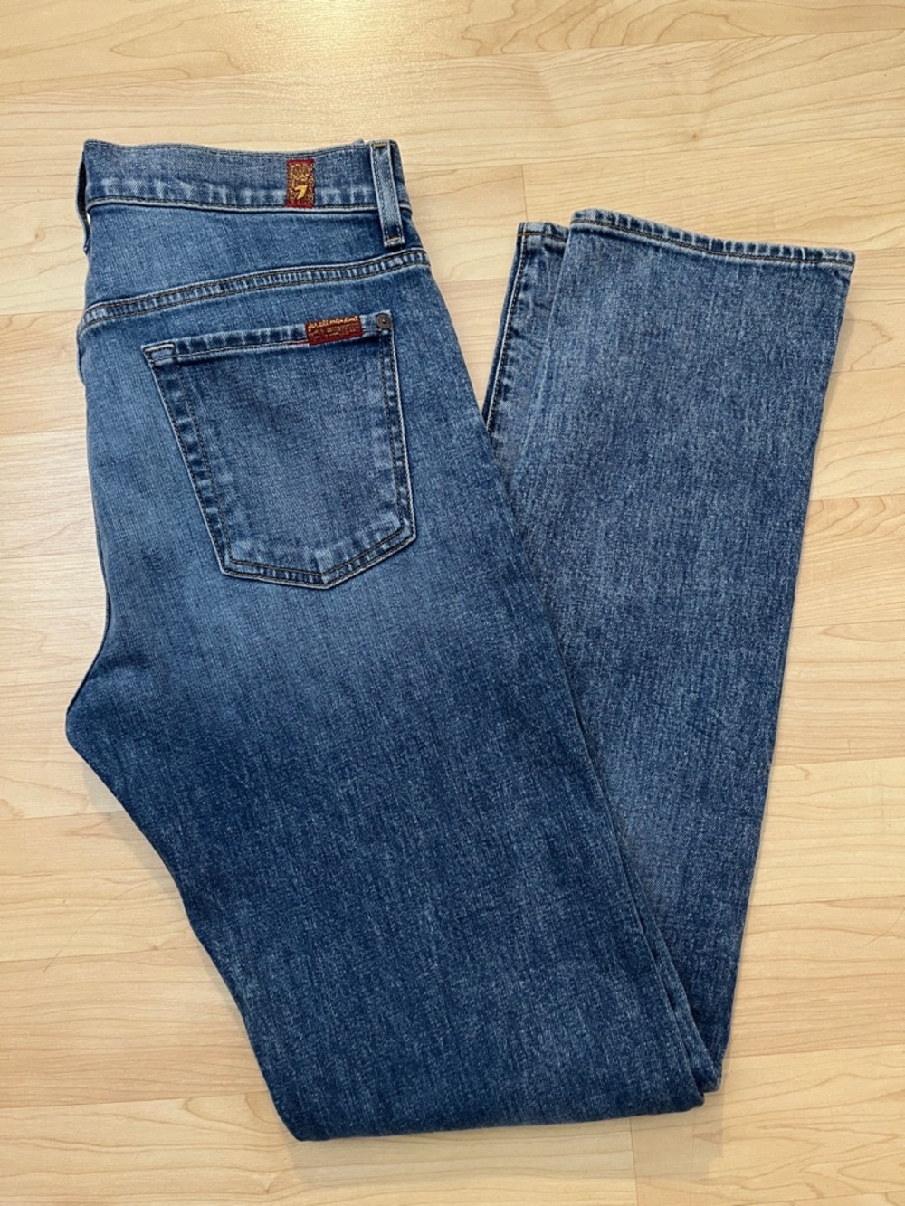 7 For All Mankind adrien Jeans Men's 30 Easy Slim Straight Jeans - Picture 2 of 13